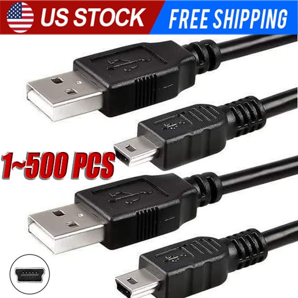 3FT Mini USB Data Sync Charger Charging Cable Cord SatNavs, Dash Cam LOT 3FT Mini USB Data Sync Charger Charging Cable Cord SatNavs, Dash Cam LOT