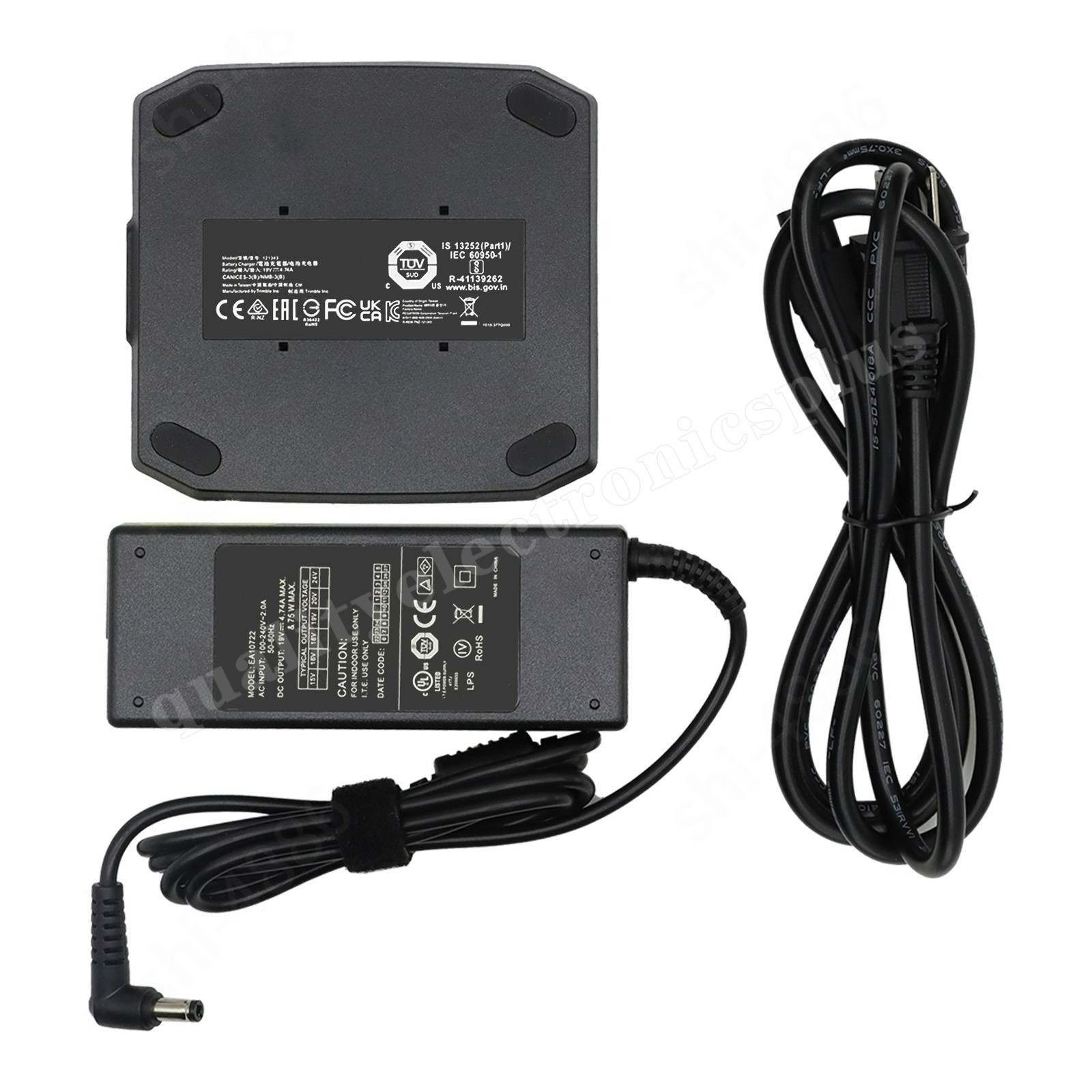 121343 Dual Charger For Trimble TSC7 Data Collector Power Supply 121348-01 USA