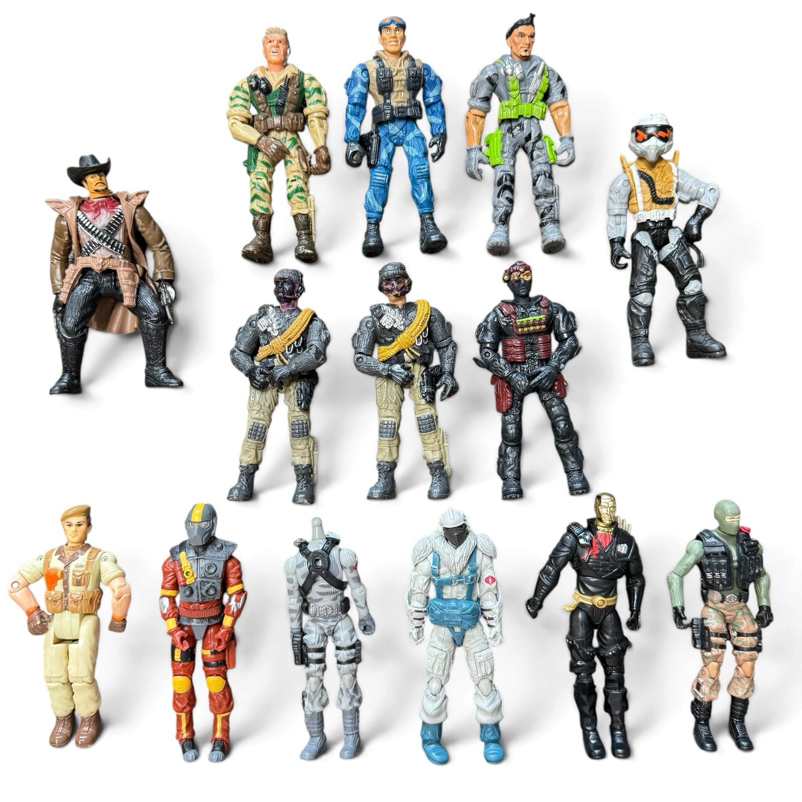 Chap Mei Lanard GI Joe Misc Action Figures Lot of 14 AS IS See Photos 2003 2005