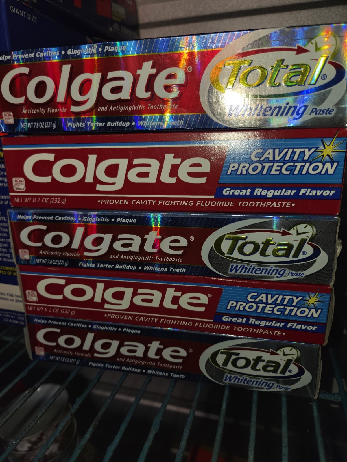 Lot of 5 Vintage 1980's 1990's Colgate Toothpaste Lot of 5 Vintage 1980's 1990's Colgate Toothpaste