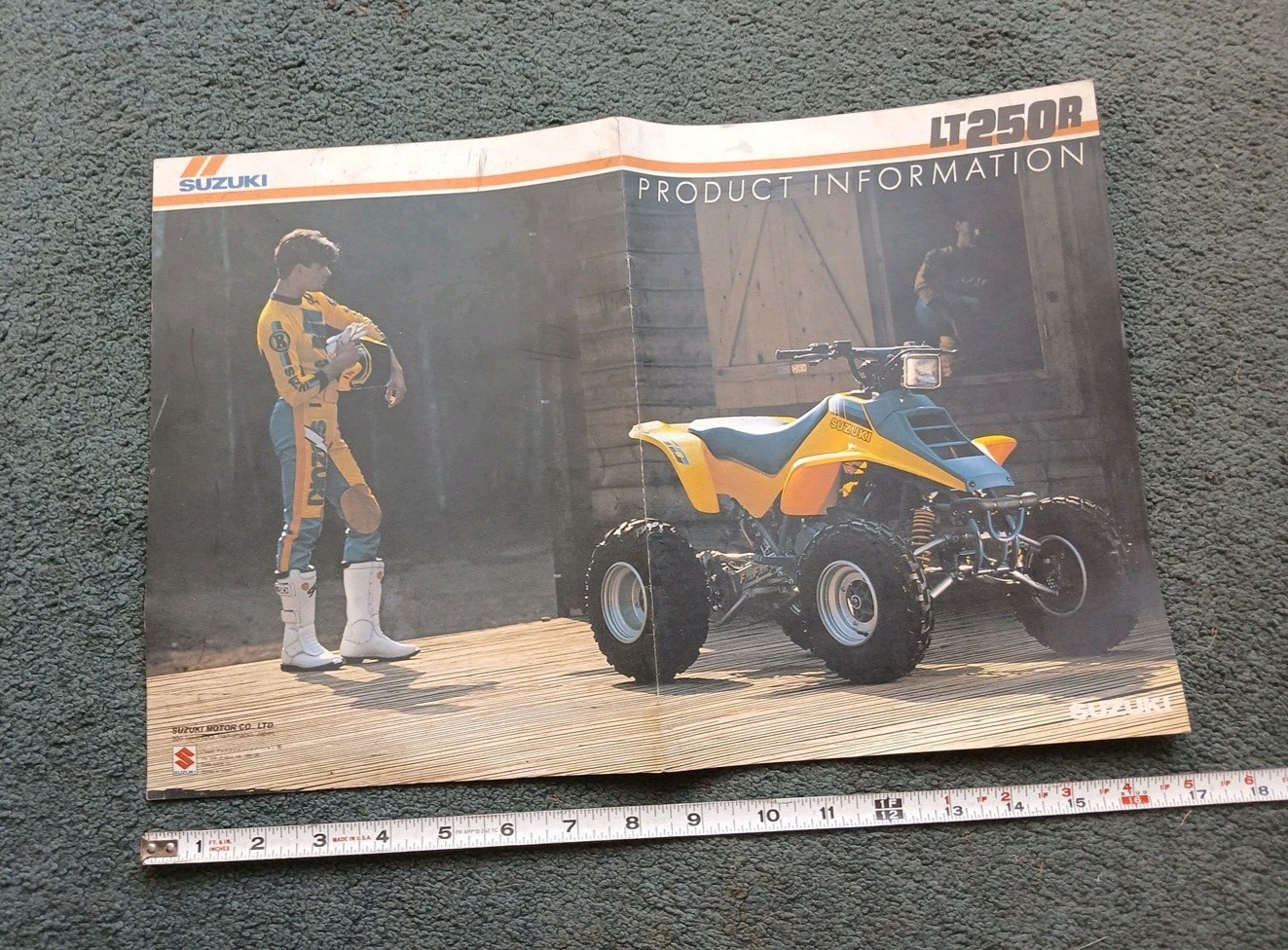 Rare Vintage Suzuki LT250R Quad Racer Dealer Sales Brochure Manual Paper Book Rare Vintage Suzuki LT250R Quad Racer Dealer Sales Brochure Manual Paper Book