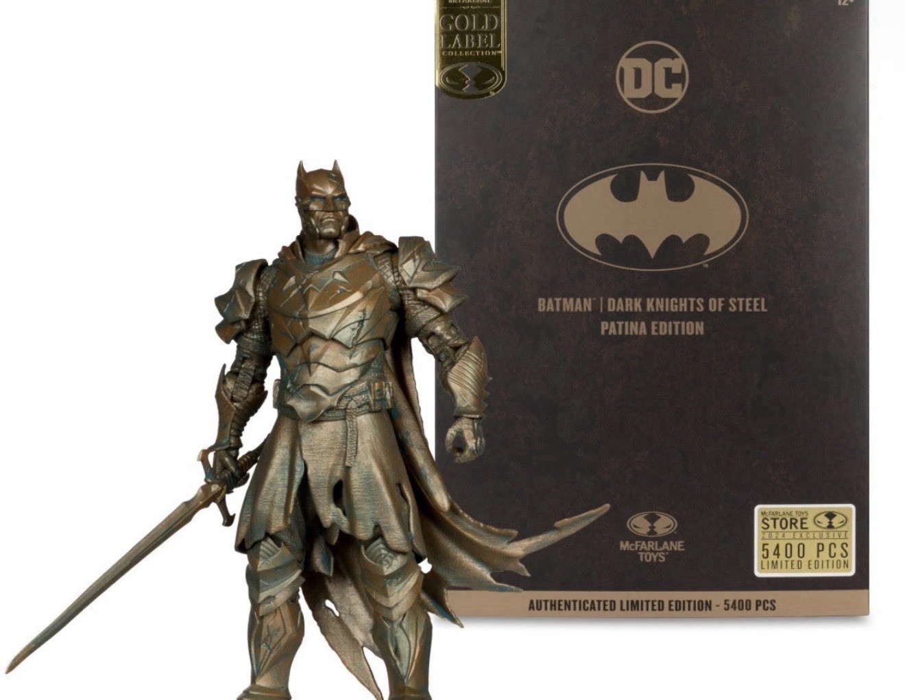 DC Multiverse - Batman (Dark Knights of Steel) Patina Gold Label Figure - 7 Inch DC Multiverse - Batman (Dark Knights of Steel) Patina Gold Label Figure - 7 Inch