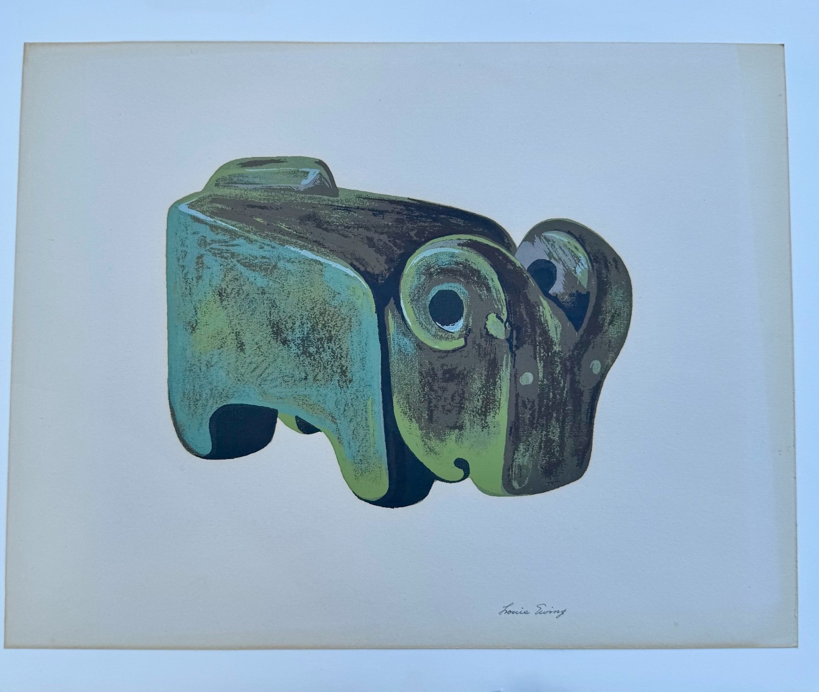 LOUIE EWING SCULPTURED FETISH 1942 Masterpieces of Primitive American Art Series