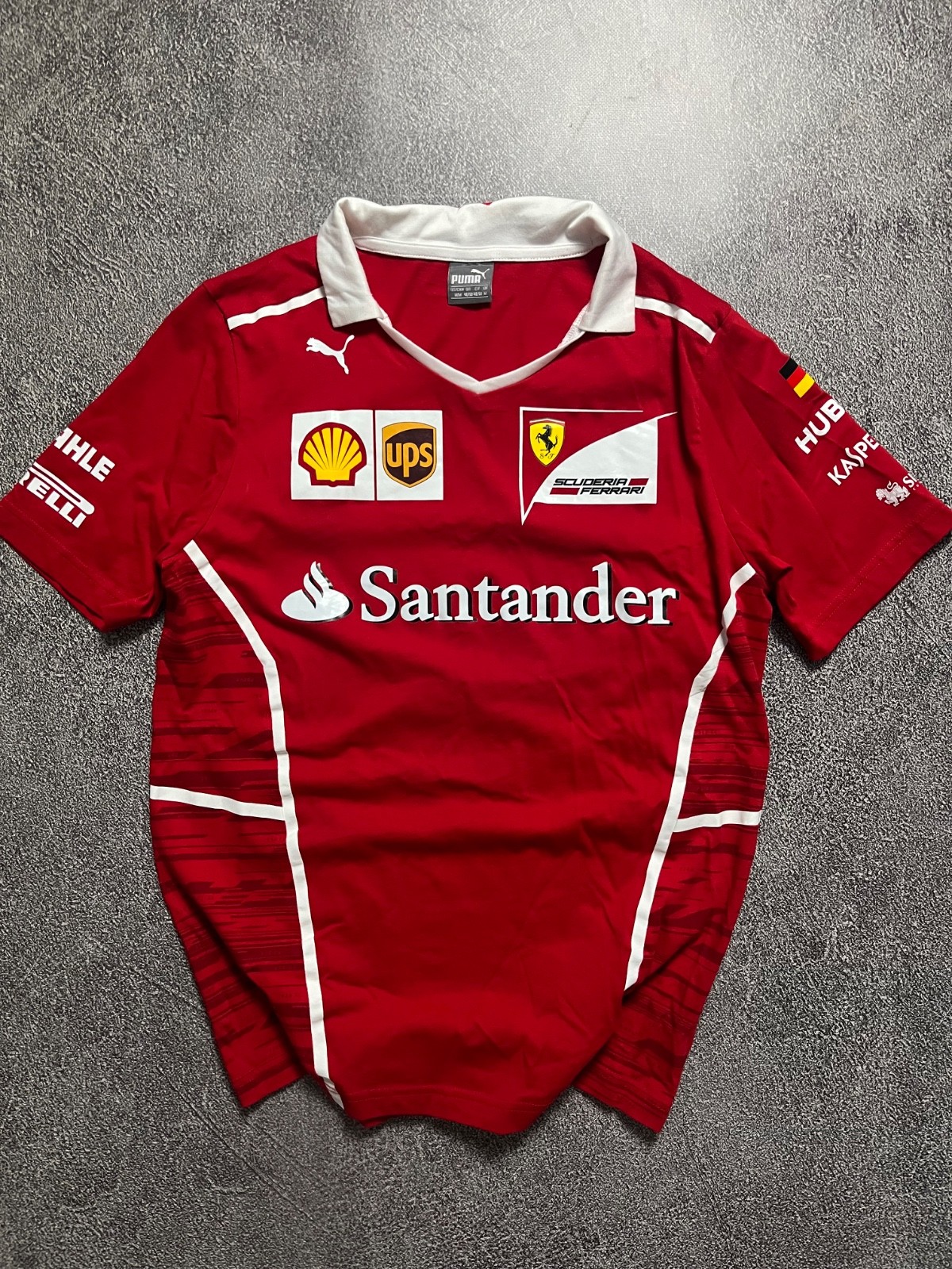 Vintage Ferrari Scuderia F1 Team Polo Puma Red