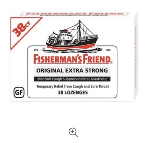 12 Pack Fisherman's Friend Original Extra Strong Menthol 38 Lozenges Fast Ship