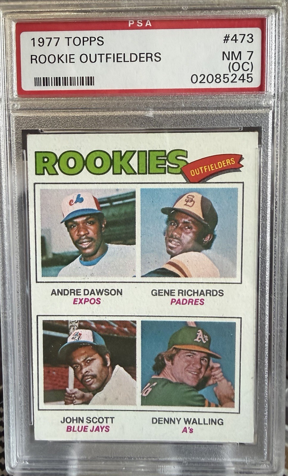 1977 Topps - Rookie Outfielders Andre Dawson, Denny Walling, Gene Richards #473