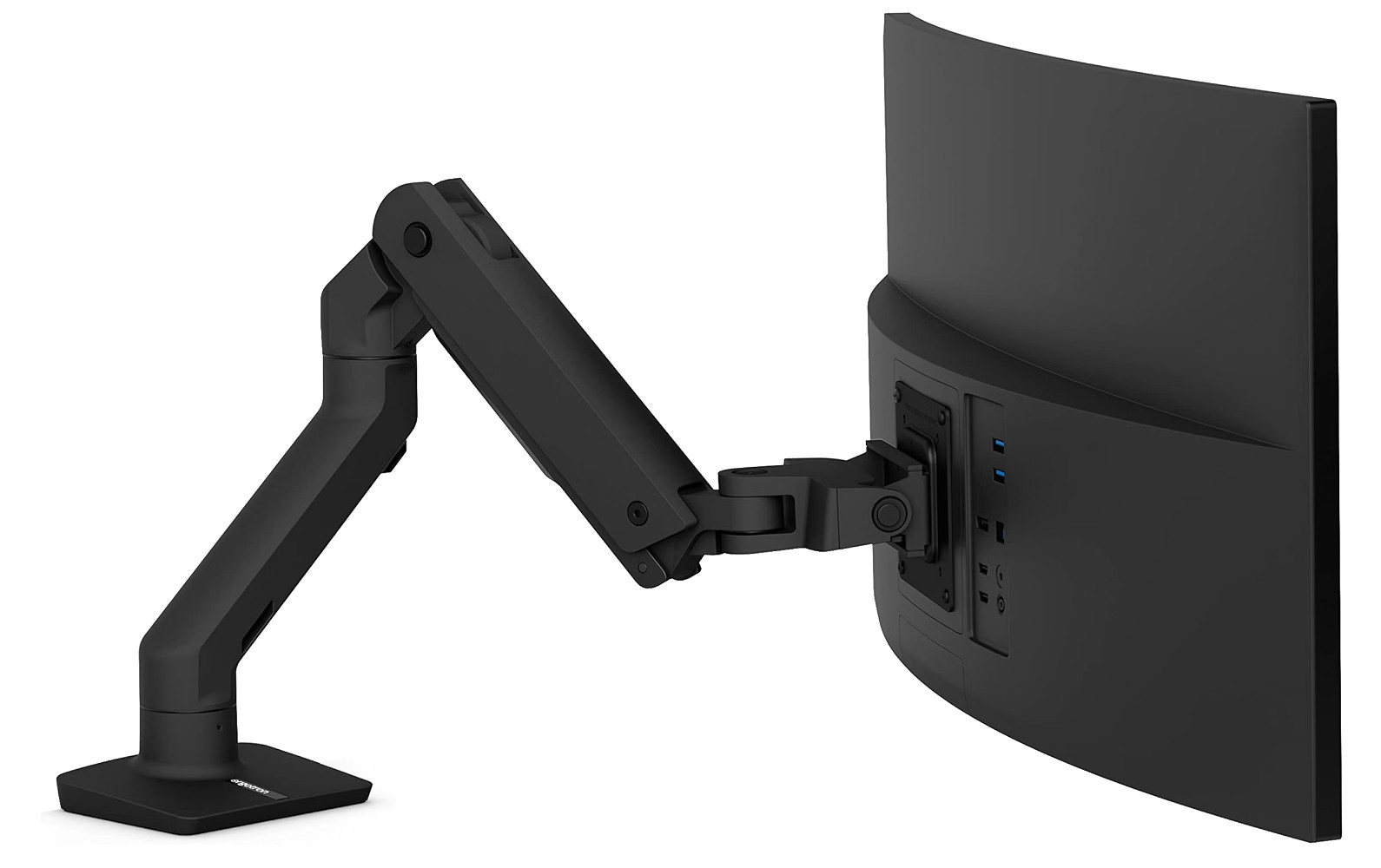 Ergotron 45-647-224 HX Desk Monitor Arm for Displays with HD Pivot - Matte Black