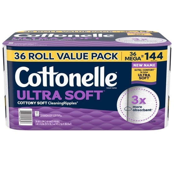 Cottonelle Ultra Soft Toilet Paper, 36 Mega Rolls 14002755306 Cottonelle Ultra Soft Toilet Paper, 36 Mega Rolls 14002755306