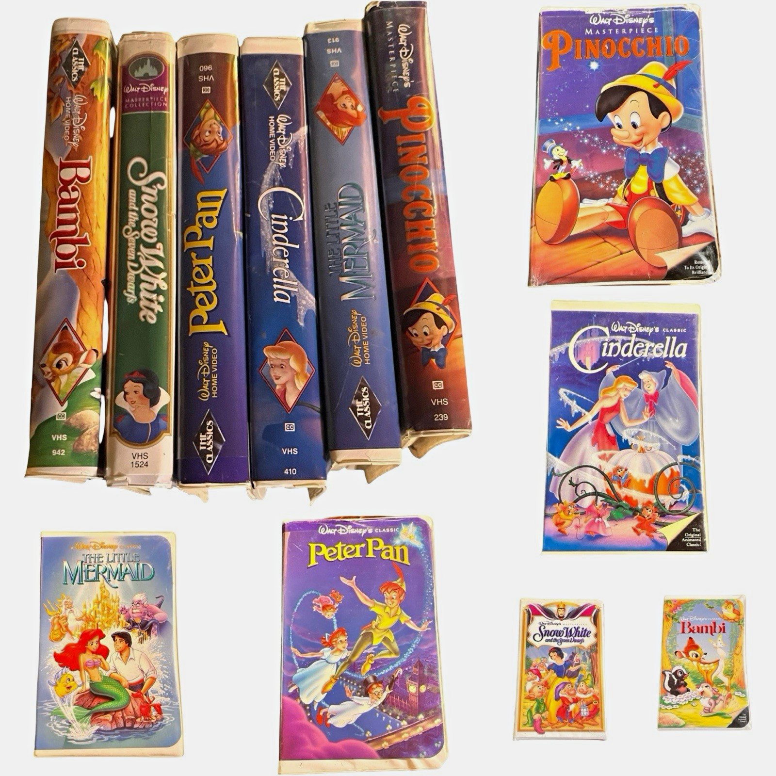 Disney Masterpiece Collection Classics VHS Lot of 6: Mermaid, Bambi + More Disney Masterpiece Collection Classics VHS Lot of 6: Mermaid, Bambi + More
