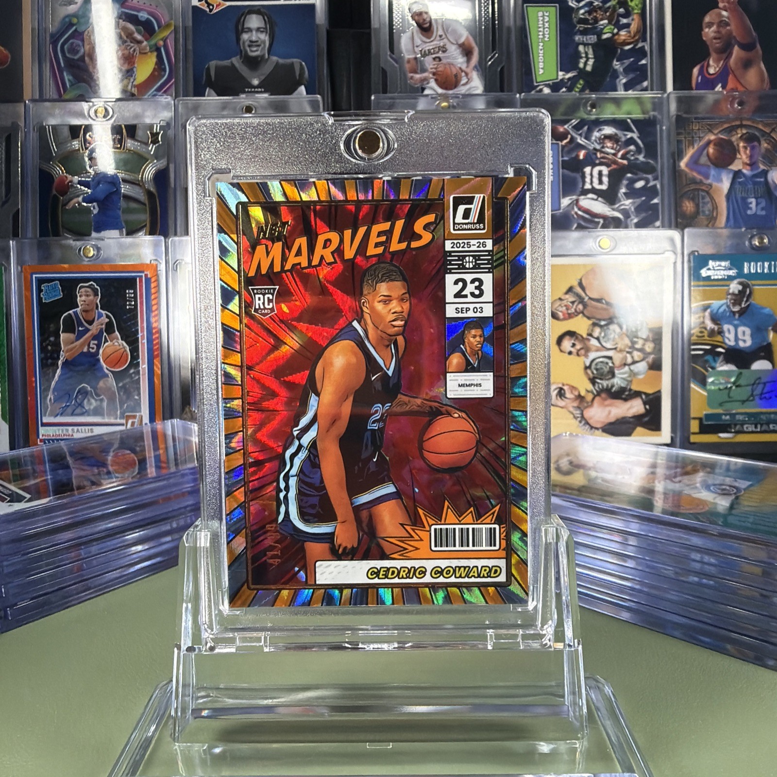 2025-26 Panini Donruss - Net Marvels Cedric Coward #19 Explosion /99 (RC)