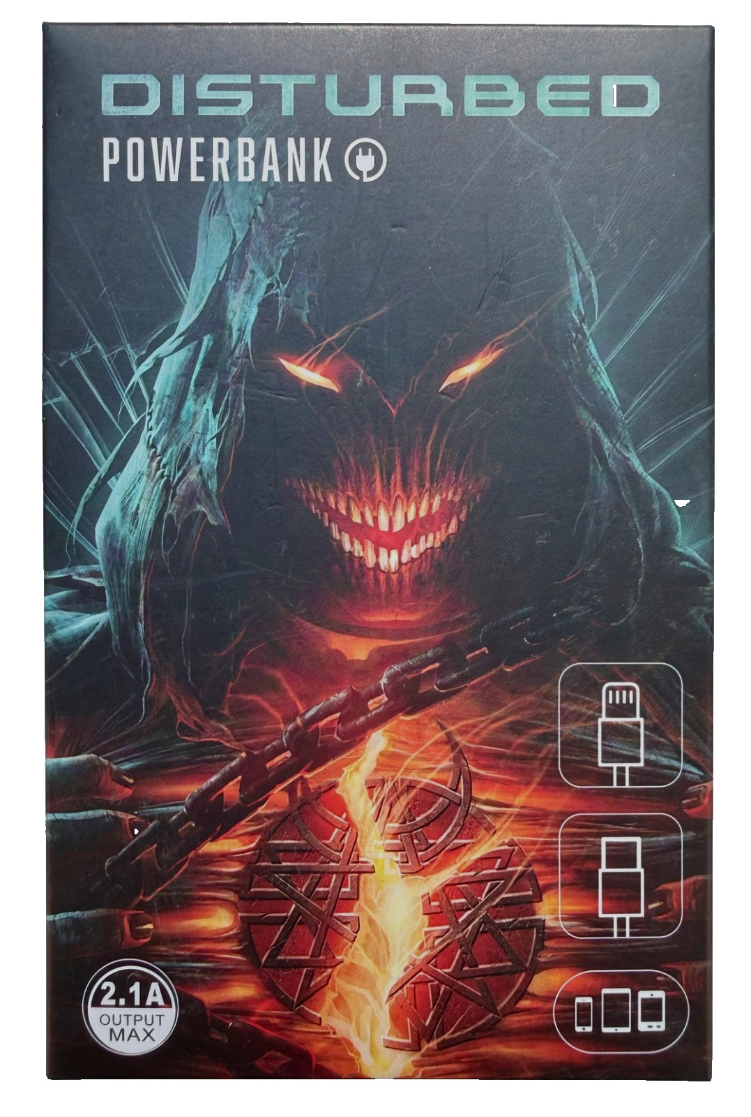Disturbed Divisive Power Bank Charger VIP Tour Exclusive Rock Band Merchandise