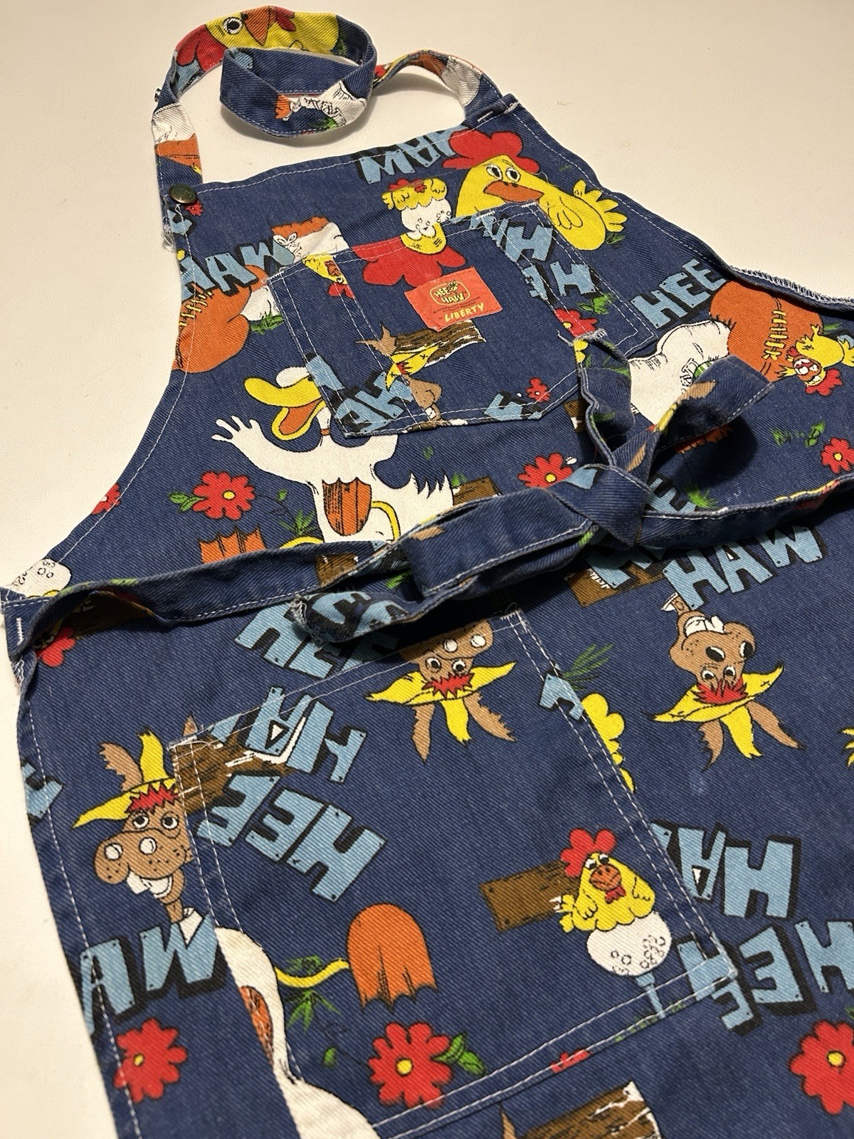 Rare Vintage 70s–80s Hee Haw Denim Apron Made in USA by Liberty TV Variety Show Rare Vintage 70s–80s Hee Haw Denim Apron Made in USA by Liberty TV Variety Show