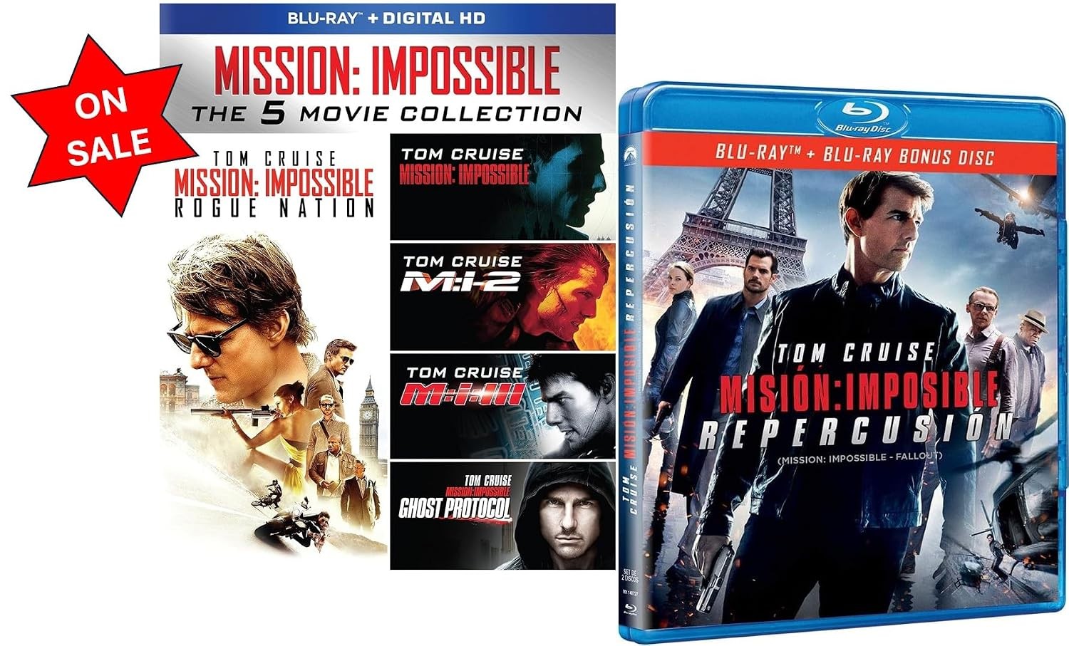 6-Film Mission Impossible Movie Collection [Blu-ray, 6-Disc Set] BRAND NEW