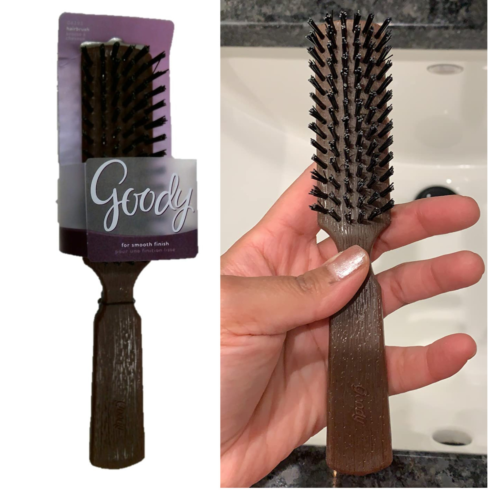 Goody Styling Essentials Hair Brush Woodgrain Professional Styling Saloon Women Goody Styling Essentials Hair Brush Woodgrain Professional Styling Saloon Women