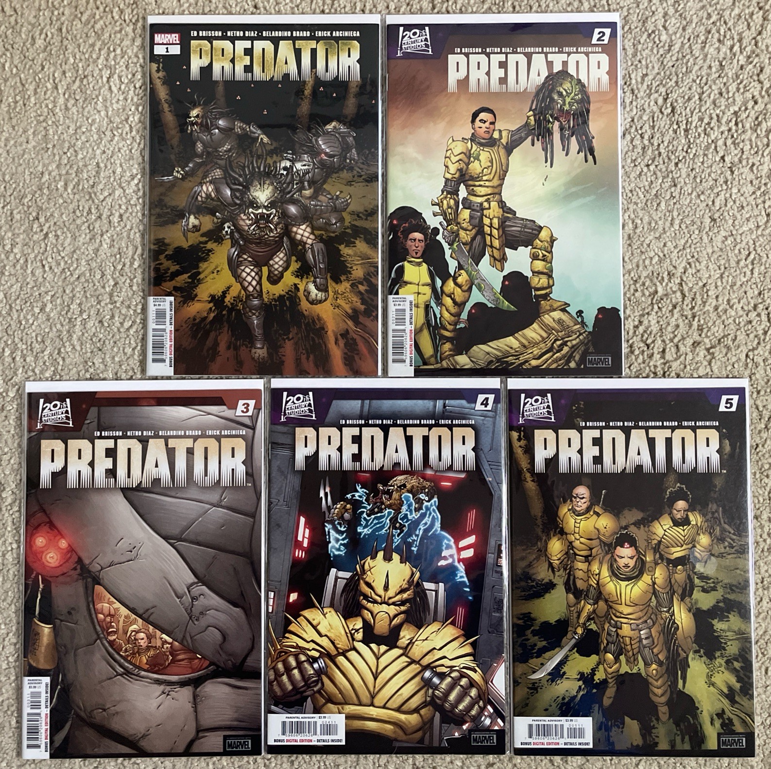 Predator #1-5 (1 2 3 4 5) Vol 2 Complete 2nd Series Set 2023 Marvel Comics Lot