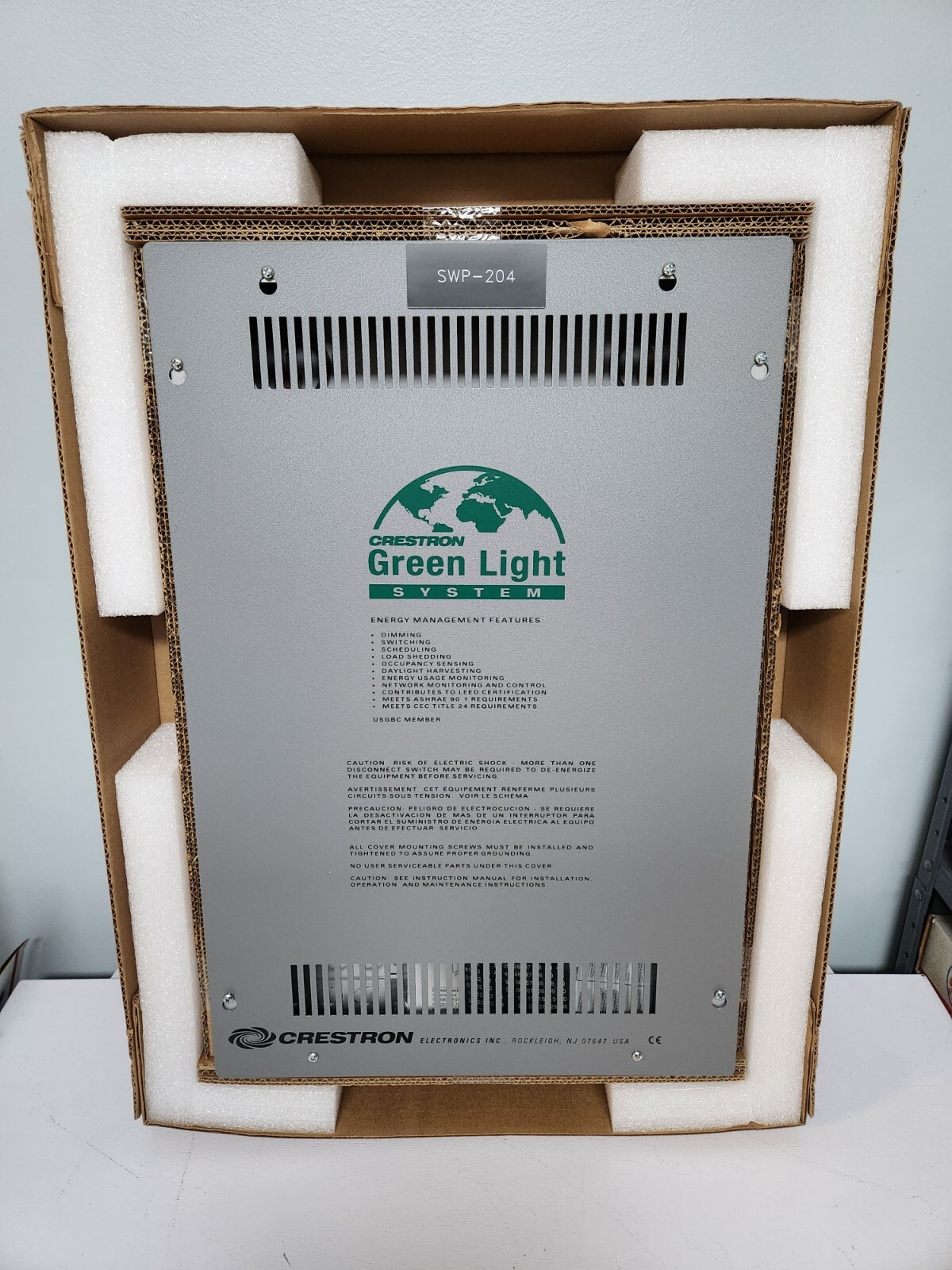 NEW Crestron GLPX-SW-FT-8 Green Light Power Switching Cabinet + GLXX-CTRL + SW8 NEW Crestron GLPX-SW-FT-8 Green Light Power Switching Cabinet + GLXX-CTRL + SW8
