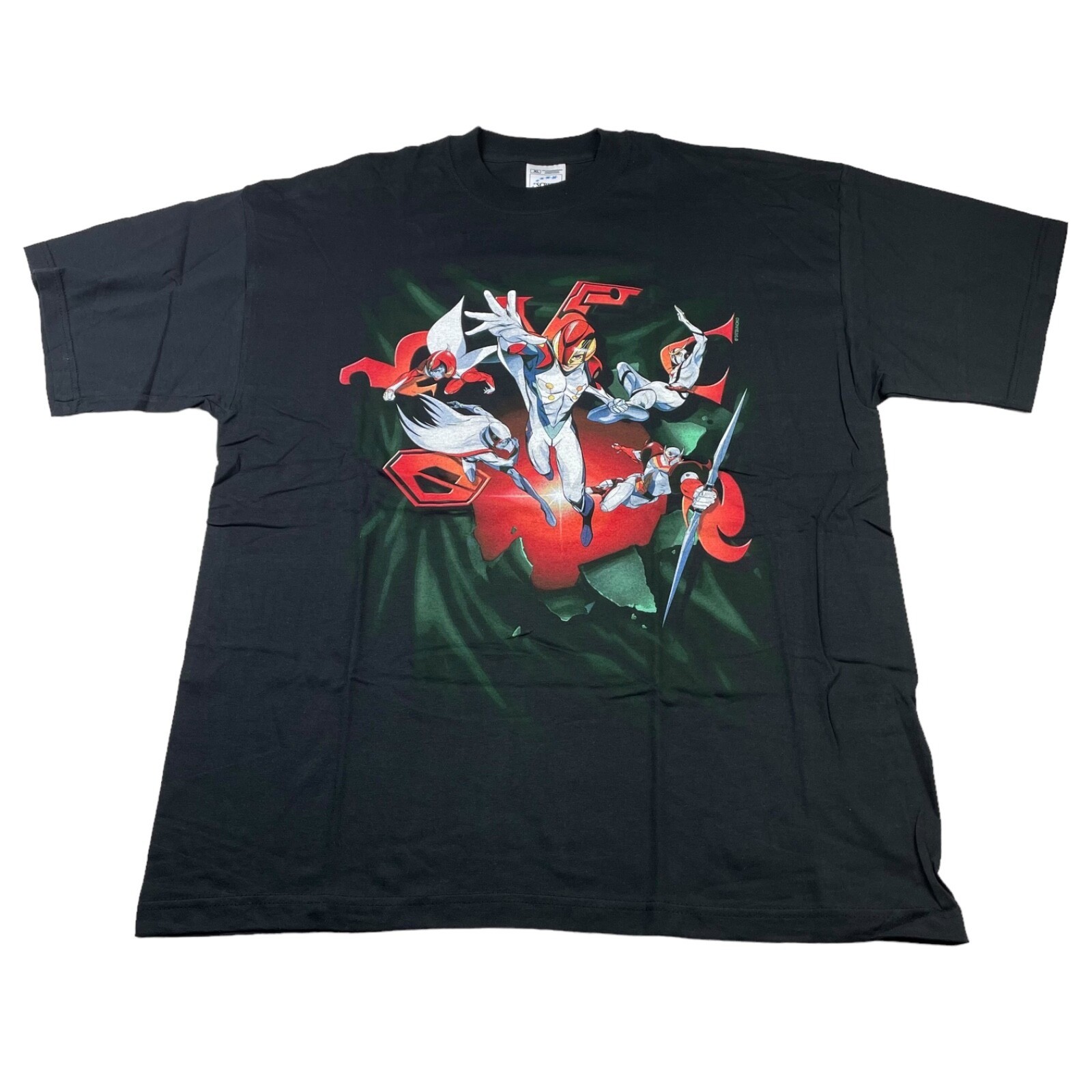 VTG NEW Gatchaman Tecno Ninja Tatsunoko Men\'s 100% Cotton S/S T-Shirt Black • XL VTG NEW Gatchaman Tecno Ninja Tatsunoko Men\'s 100% Cotton S/S T-Shirt Black • XL