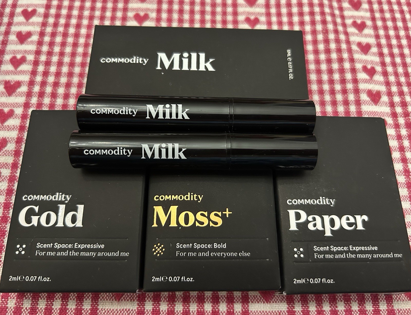 6pc Commodity Perfume 3x Milk, Gold, & Paper, & Moss+ EDP 21ml Total Fragrance 6pc Commodity Perfume 3x Milk, Gold, & Paper, & Moss+ EDP 21ml Total Fragrance