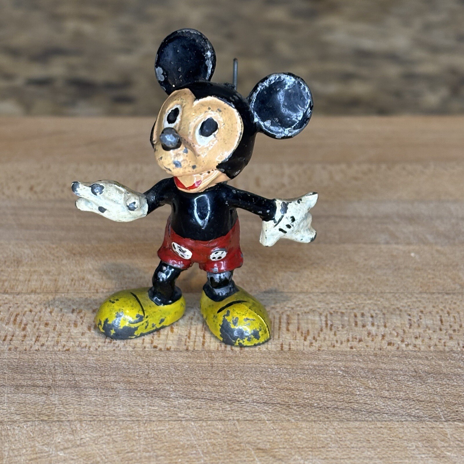 SACUL 1951-54 RARE LEAD WALT DISNEY\'S MICKEY MOUSE WIRE TAIL ANTIQUE VINTAGE SACUL 1951-54 RARE LEAD WALT DISNEY\'S MICKEY MOUSE WIRE TAIL ANTIQUE VINTAGE