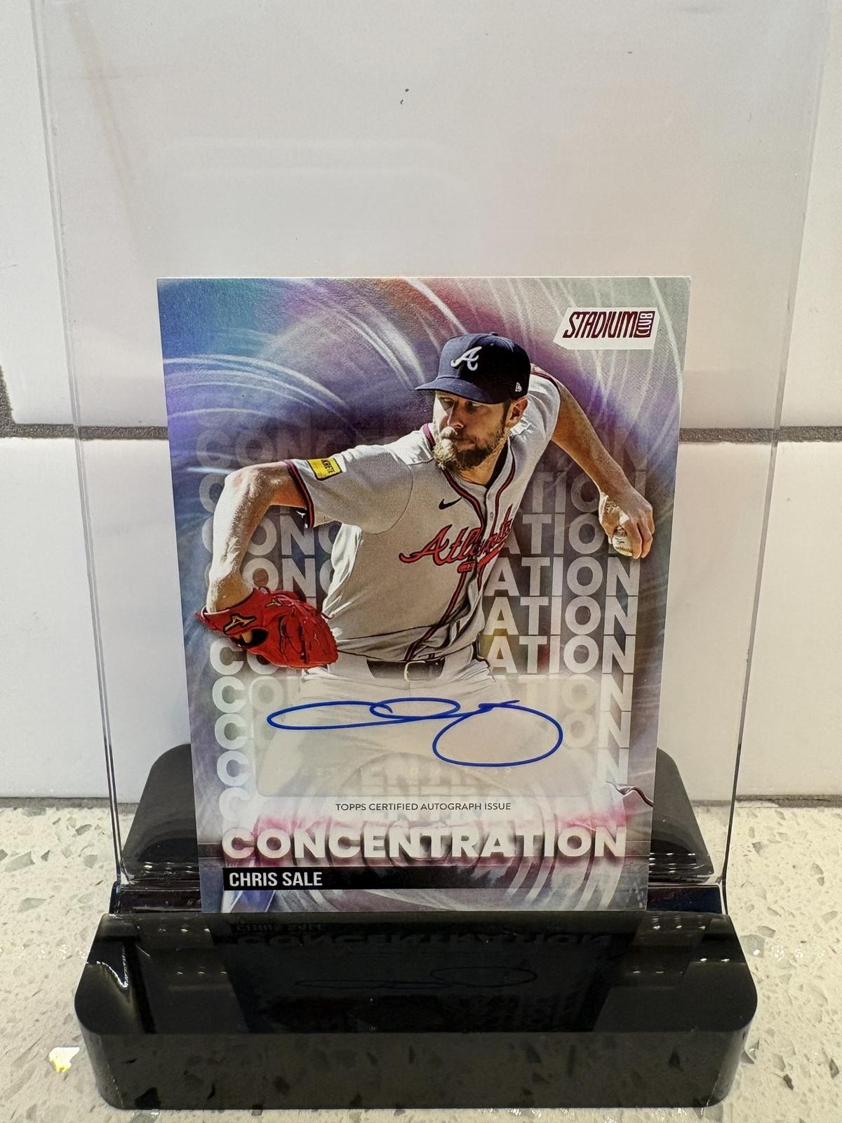 2025 Stadium Club #TVA-CS Chris Sale Concentration Autographs