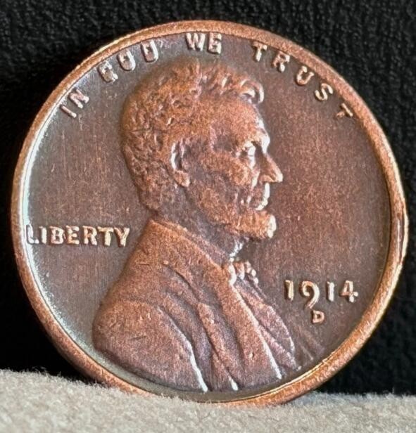 1914-D Lincoln Wheat Cent As shown in the figure 1914-D Lincoln Wheat Cent As shown in the figure