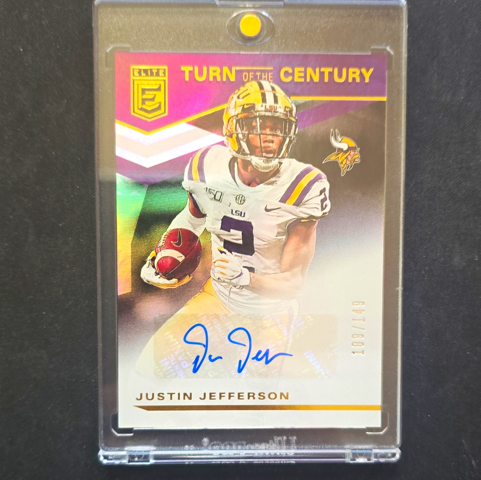 2020 Panini Donruss Elite -Turn of the Century Auto Justin Jefferson #TC-JJ /149