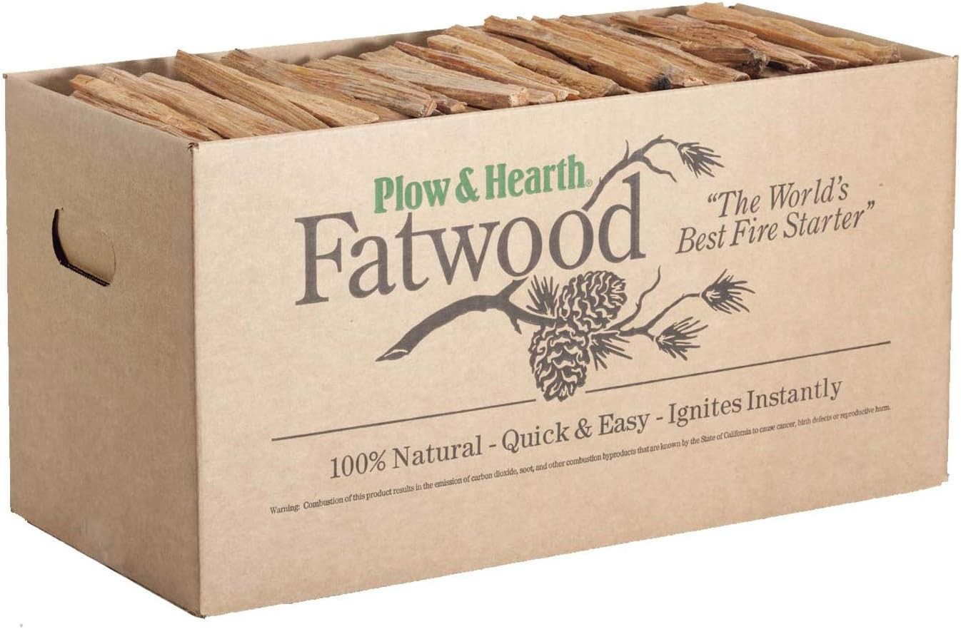 35 LB Boxed Fatwood Fire Starter, Organic Kindling Sticks,Easy Ignition Fat Wood