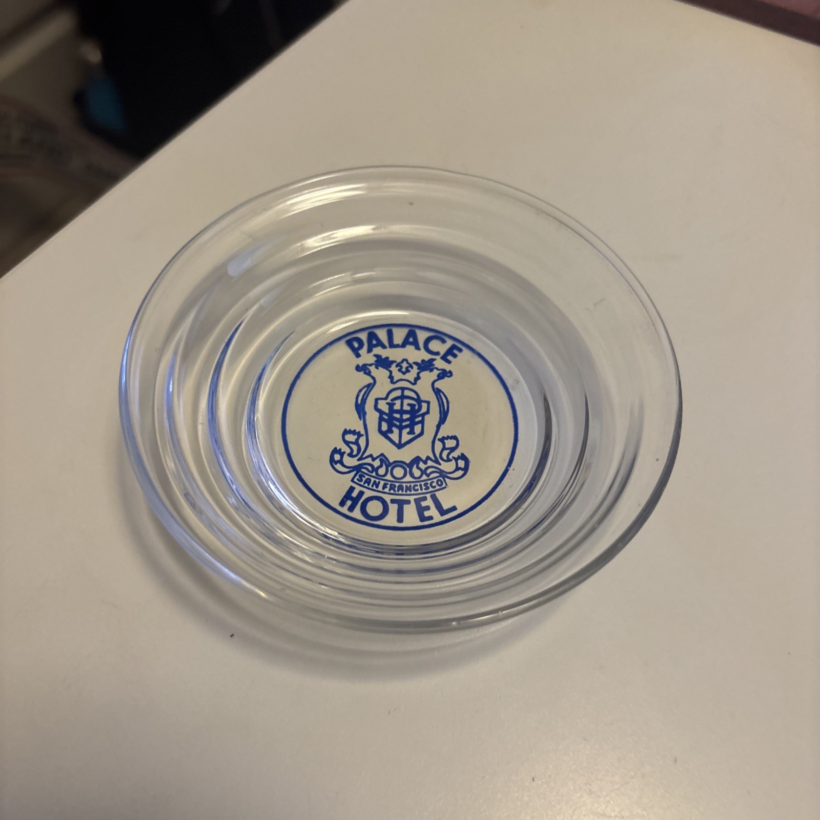 Vintage Palace Hotel Downtown San Francisco 4” Round Glass Dish/Ashtray EUC Vintage Palace Hotel Downtown San Francisco 4” Round Glass Dish/Ashtray EUC