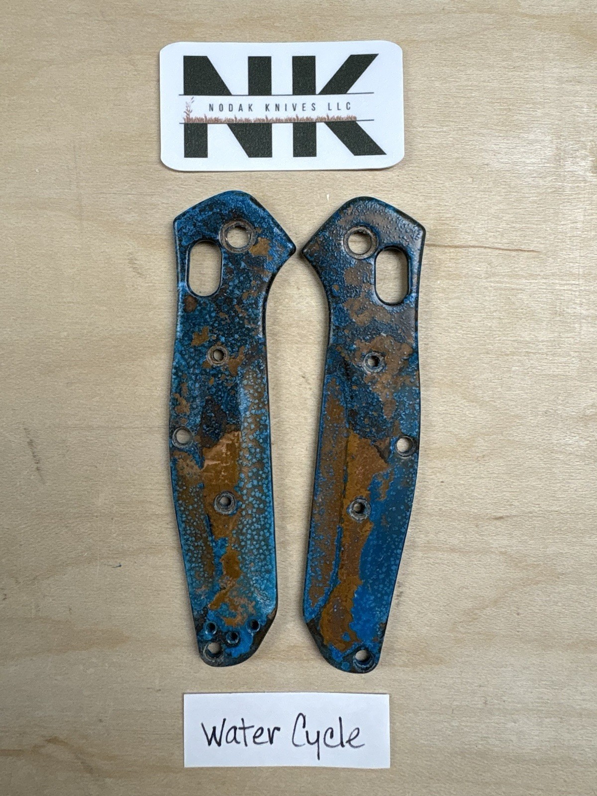 Nodak Custom “Water Cycle” Shipwreck Copper Benchmade 945 Mini Osborne Scales Nodak Custom “Water Cycle” Shipwreck Copper Benchmade 945 Mini Osborne Scales