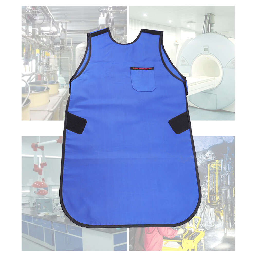 X-Ray Lead Apron 0.35mmPb Protection - Black/Blue, for Radiology/Dental/CT Scan