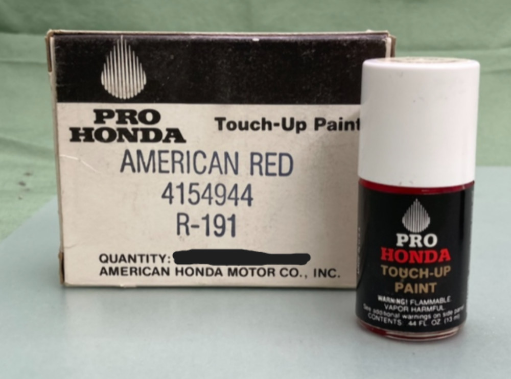Honda 4154944 American Red Touch-Up Paint R-191 New Genuine