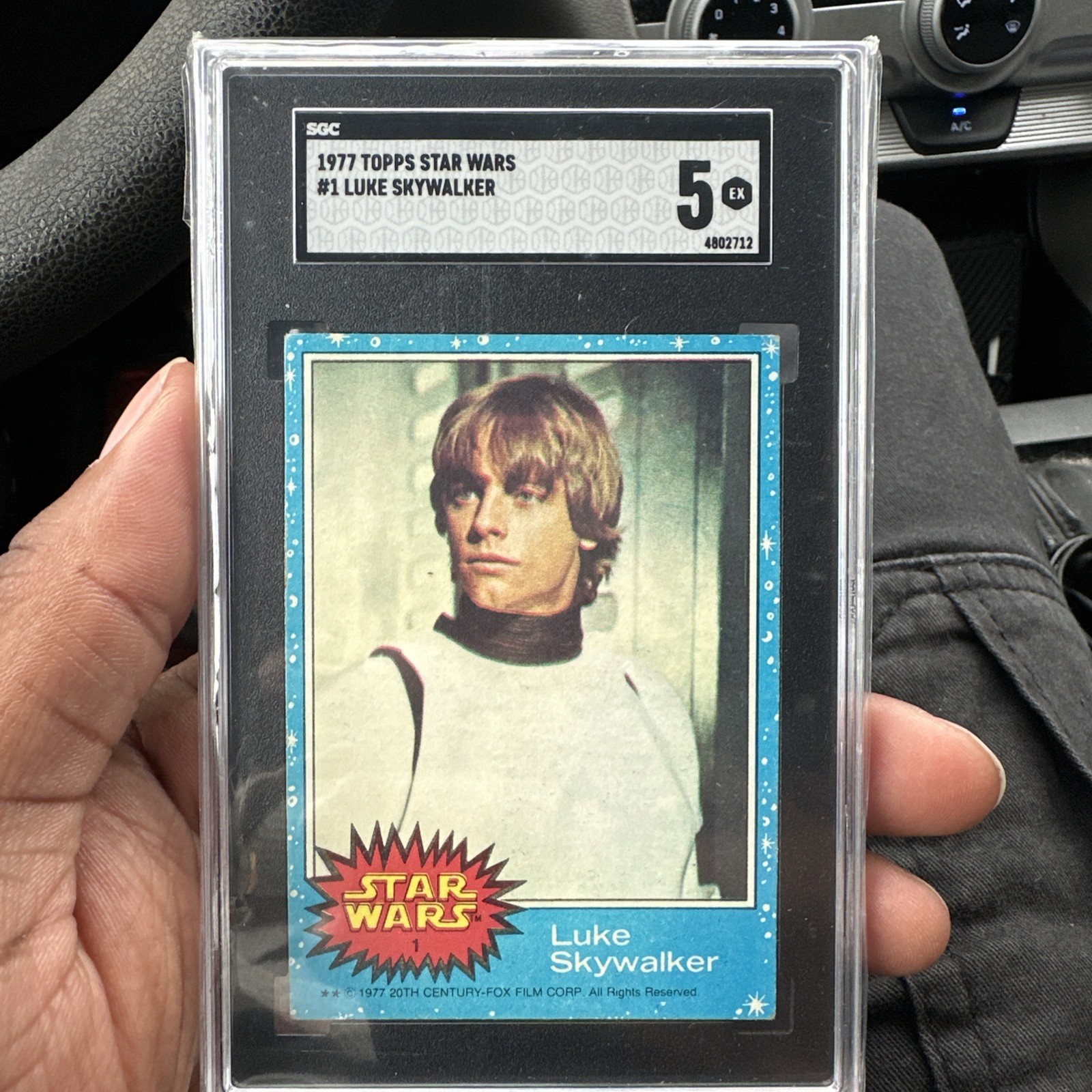 1977 Topps Star Wars #1 Luke Skywalker SGC 5 1977 Topps Star Wars #1 Luke Skywalker SGC 5