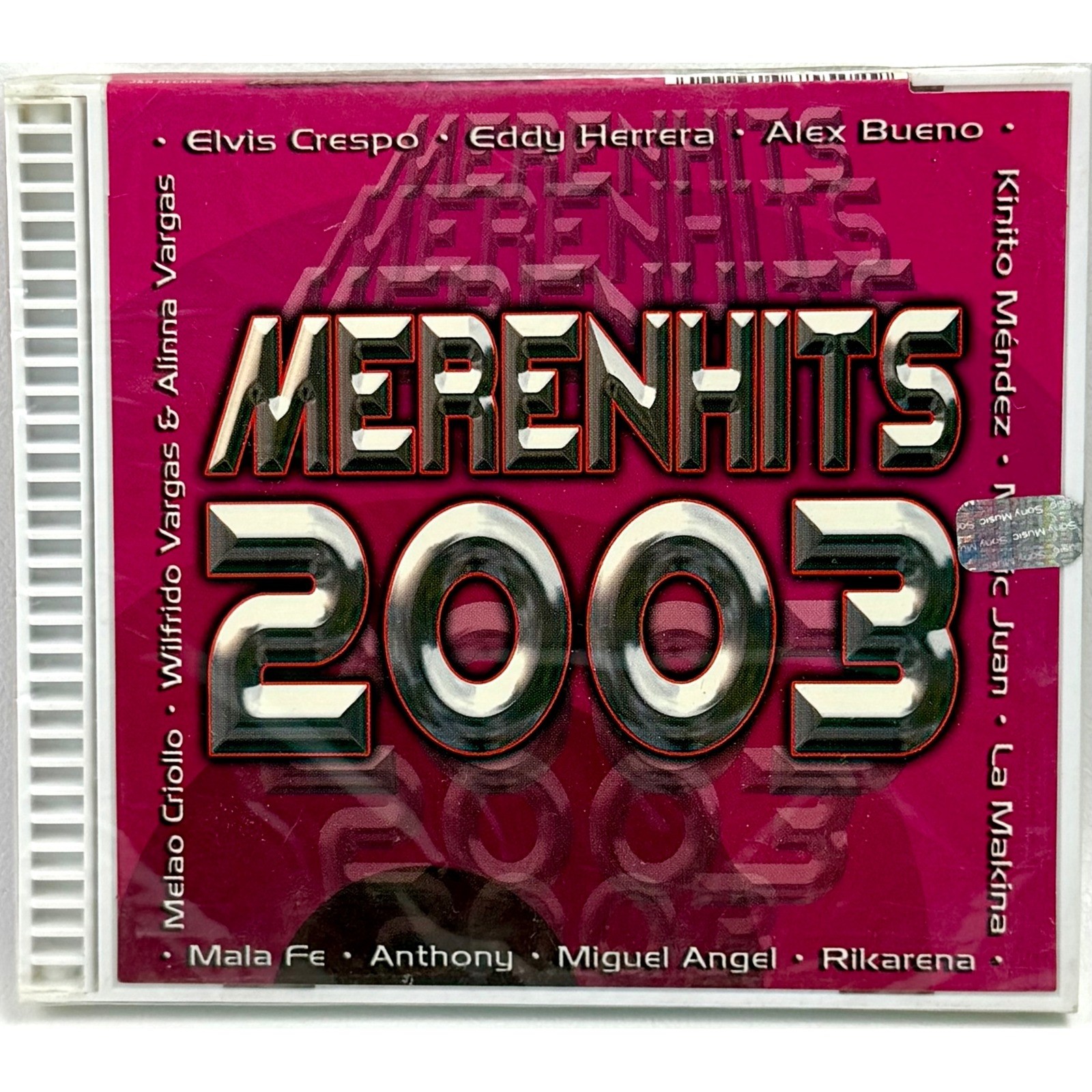 Merenhits 2003 Merengue Hits CD Elvis Crespo Eddy Herrera New Sealed J&N Records Merenhits 2003 Merengue Hits CD Elvis Crespo Eddy Herrera New Sealed J&N Records