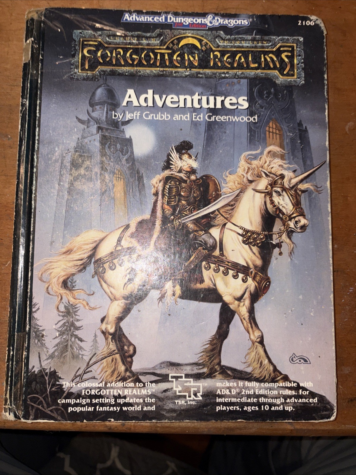 TSR AD&D 2e Forgotten Realms Adventures Harcvoer 2106 Vintage 1990 TSR AD&D 2e Forgotten Realms Adventures Harcvoer 2106 Vintage 1990