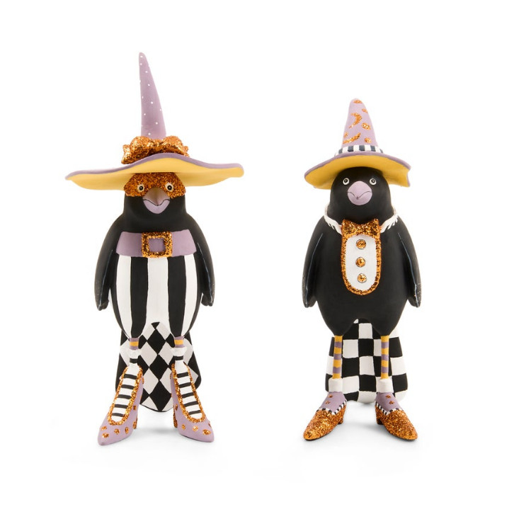MacKenzie-Childs Patience Brewster Warren & Florence Crows, Set of 2 MacKenzie-Childs Patience Brewster Warren & Florence Crows, Set of 2