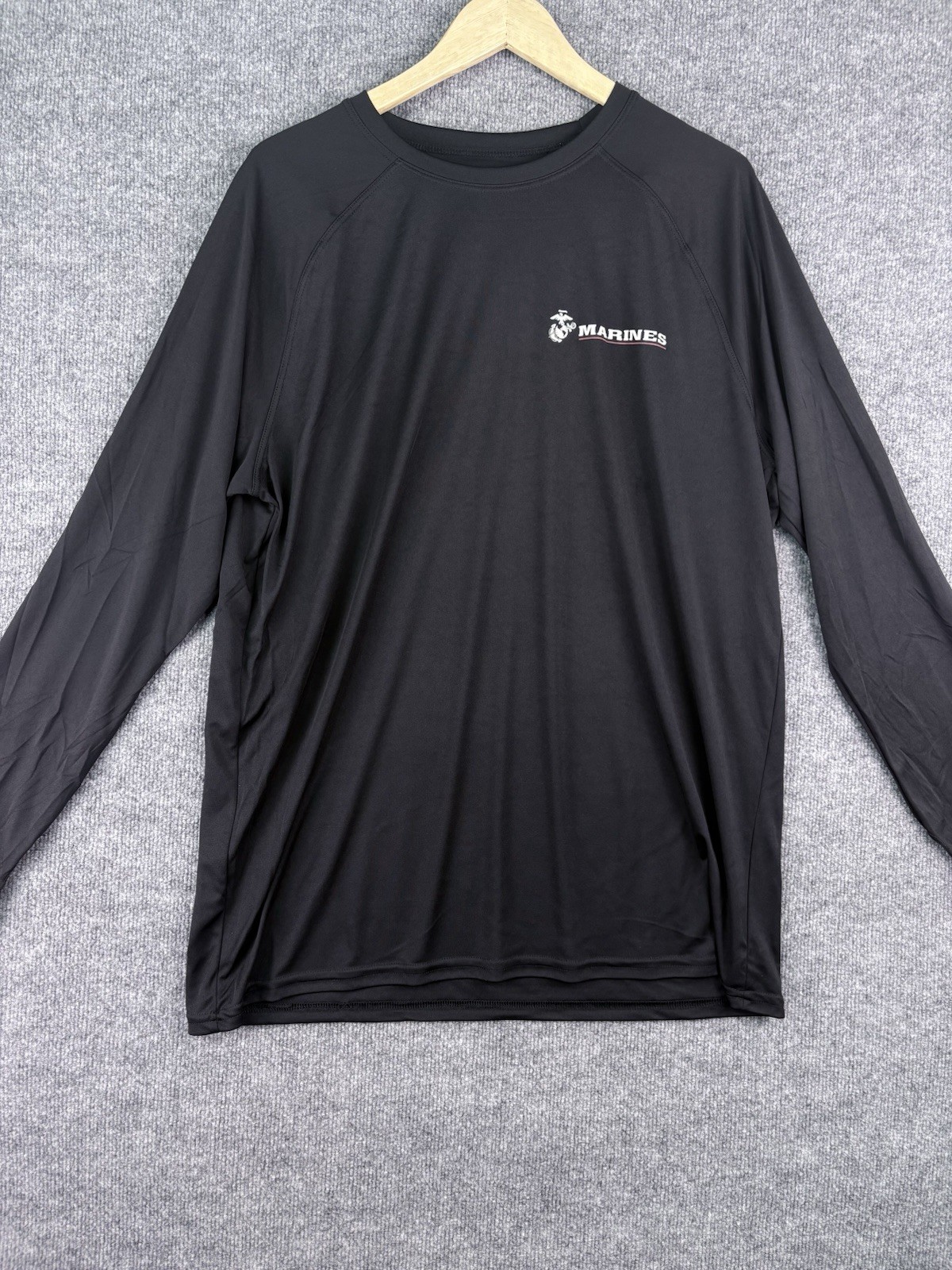 USMC Marines Long Sleeve T-Shirt Men\'s XL Black Moisture Wicking EGA Semper Fi USMC Marines Long Sleeve T-Shirt Men\'s XL Black Moisture Wicking EGA Semper Fi