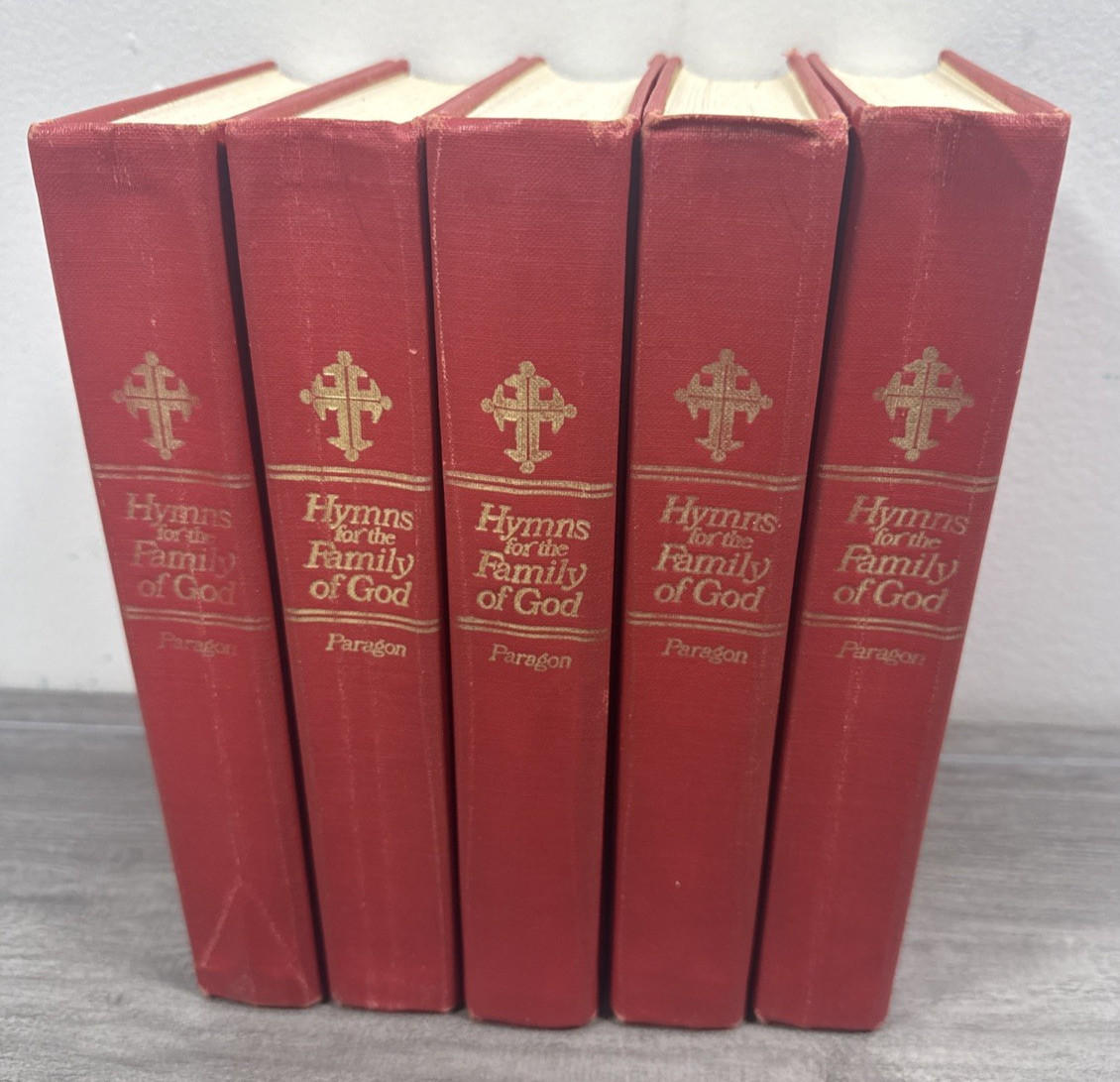 Hymns For The Family Of God 1976 Hymnal Songbooks Red Books Paragon 5 Books LOT Hymns For The Family Of God 1976 Hymnal Songbooks Red Books Paragon 5 Books LOT