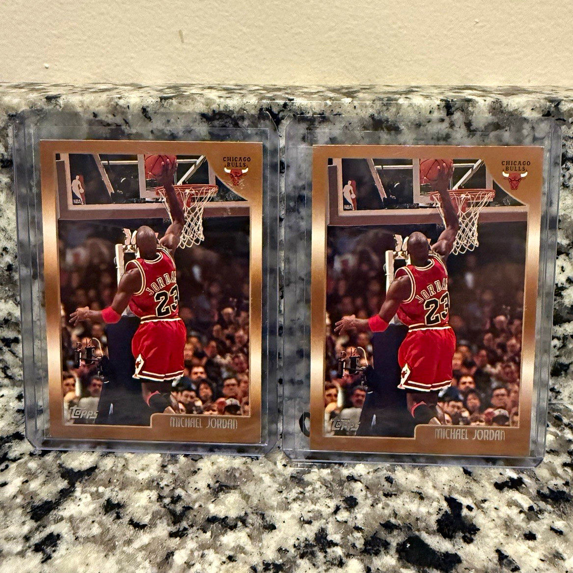 Topps Finest Michael Jordan Chicago Bulls 1996-97 NBA Basketball Cards Lot of 2 Topps Finest Michael Jordan Chicago Bulls 1996-97 NBA Basketball Cards Lot of 2