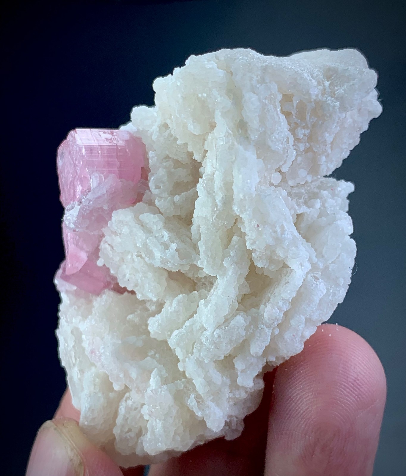 369 Carat Pink Tourmaline With Feldspar Crystal Specimen From Afghanistan 369 Carat Pink Tourmaline With Feldspar Crystal Specimen From Afghanistan