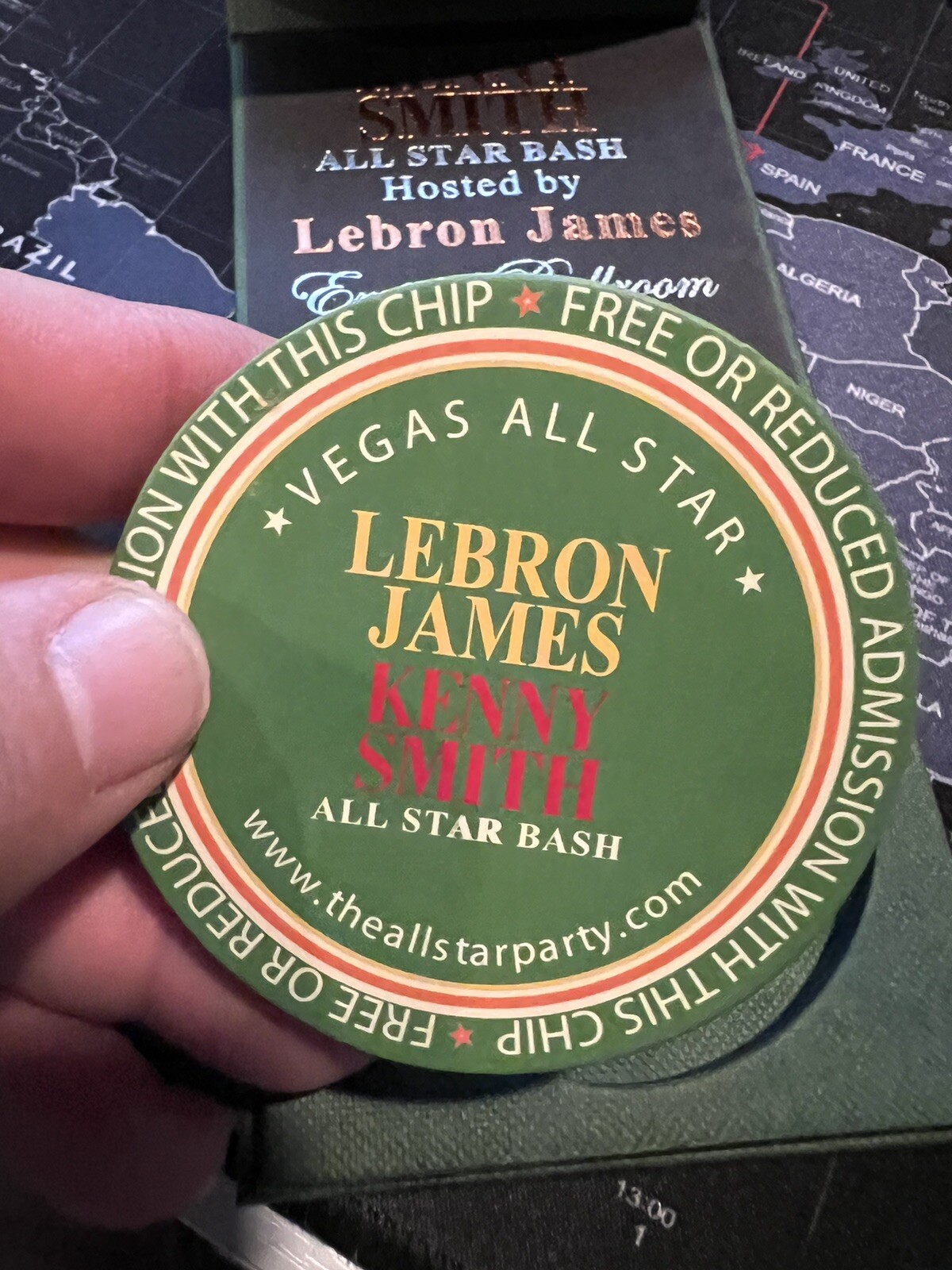 LEBRON JAMES Invitation NBA ALLSTAR BASH 2007 RARE EX LEBRON JAMES Invitation NBA ALLSTAR BASH 2007 RARE EX