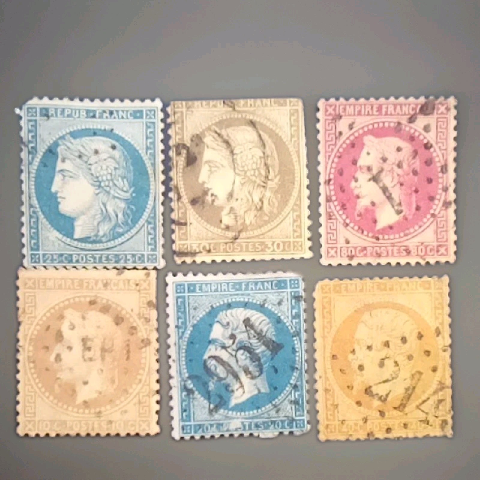 MMK Philately: Collection of 6 Early France Stamps SCV 4k Dropped Price MMK Philately: Collection of 6 Early France Stamps SCV 4k Dropped Price
