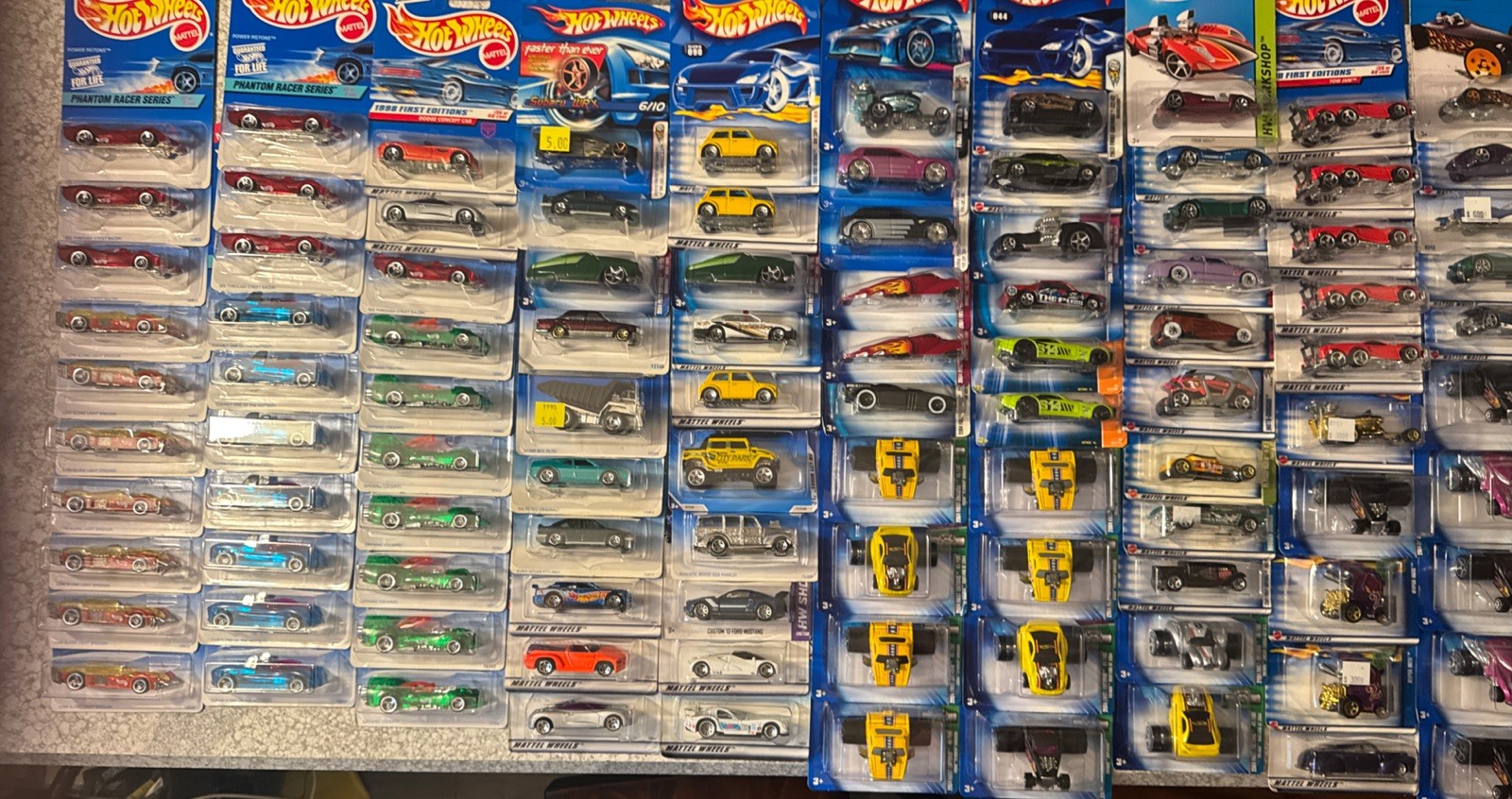 Lot Of 100 Vintage Mid 90’s-Mid 2000’s Hot Wheels Mostly First Editions