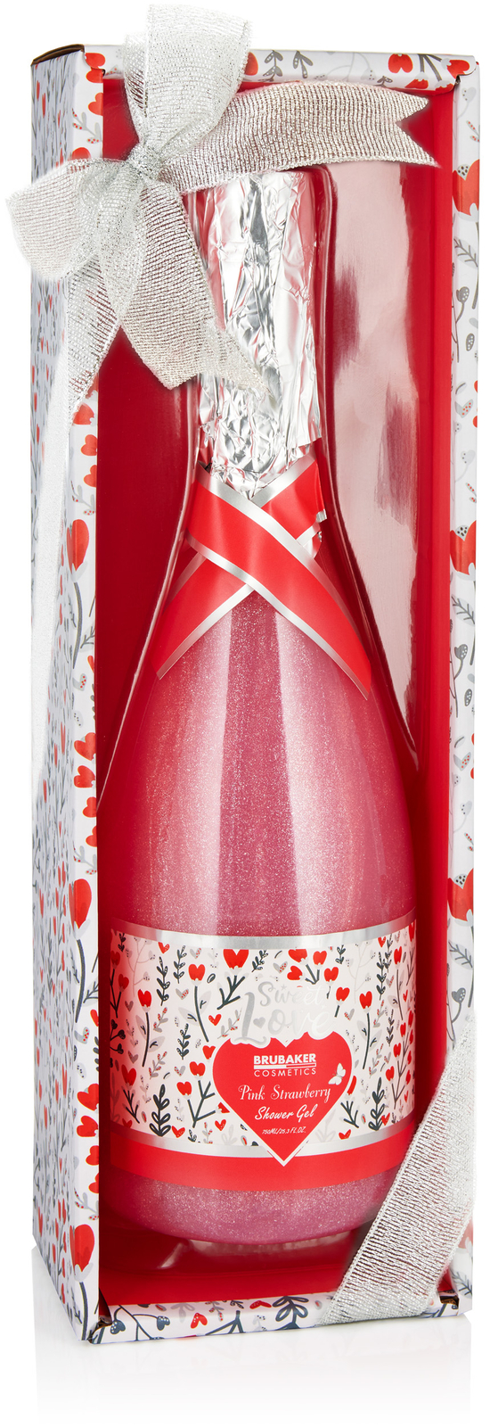 BRUBAKER Cosmetics 25fl.oz. Shower Gel Strawberry Sweet Love in Champagne Bottle