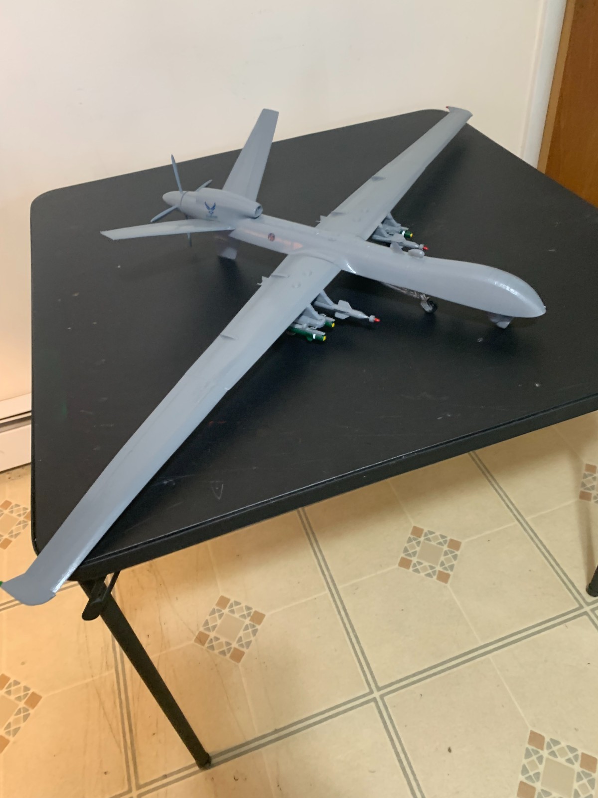 MQ-9 Reaper Drone 1:18 scale 3d printed kit