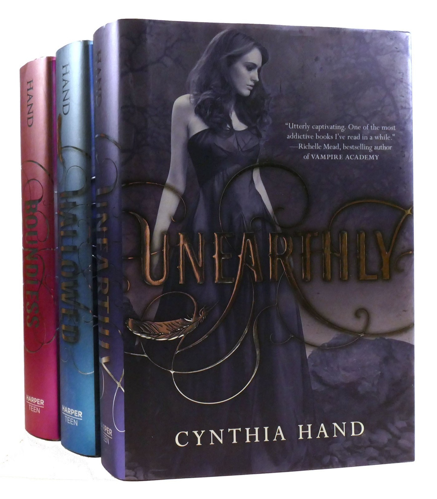 Cynthia Hand UNEARTHLY 3 VOLUME SET Unearthly, Hallowed, Boundless 1st Edition 1 Cynthia Hand UNEARTHLY 3 VOLUME SET Unearthly, Hallowed, Boundless 1st Edition 1