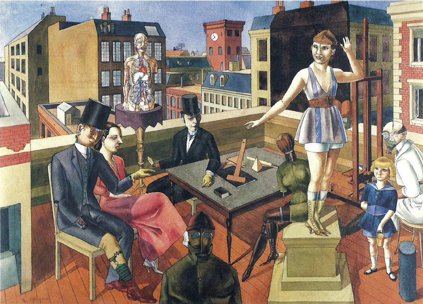 RUDOLF SCHLICHTER THE DADA STUDIO ON ROOF EXPRESSIONISM GICLEE PRINT FINE CANVAS