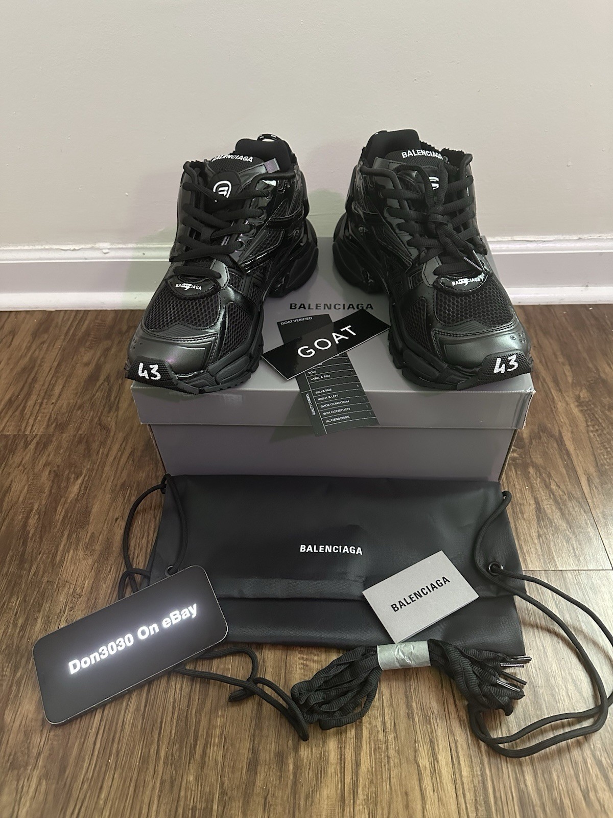 (2026) Balenciaga Runner Sneaker ‘Black’ - Size 10 US / 43 EU (2026) Balenciaga Runner Sneaker ‘Black’ - Size 10 US / 43 EU