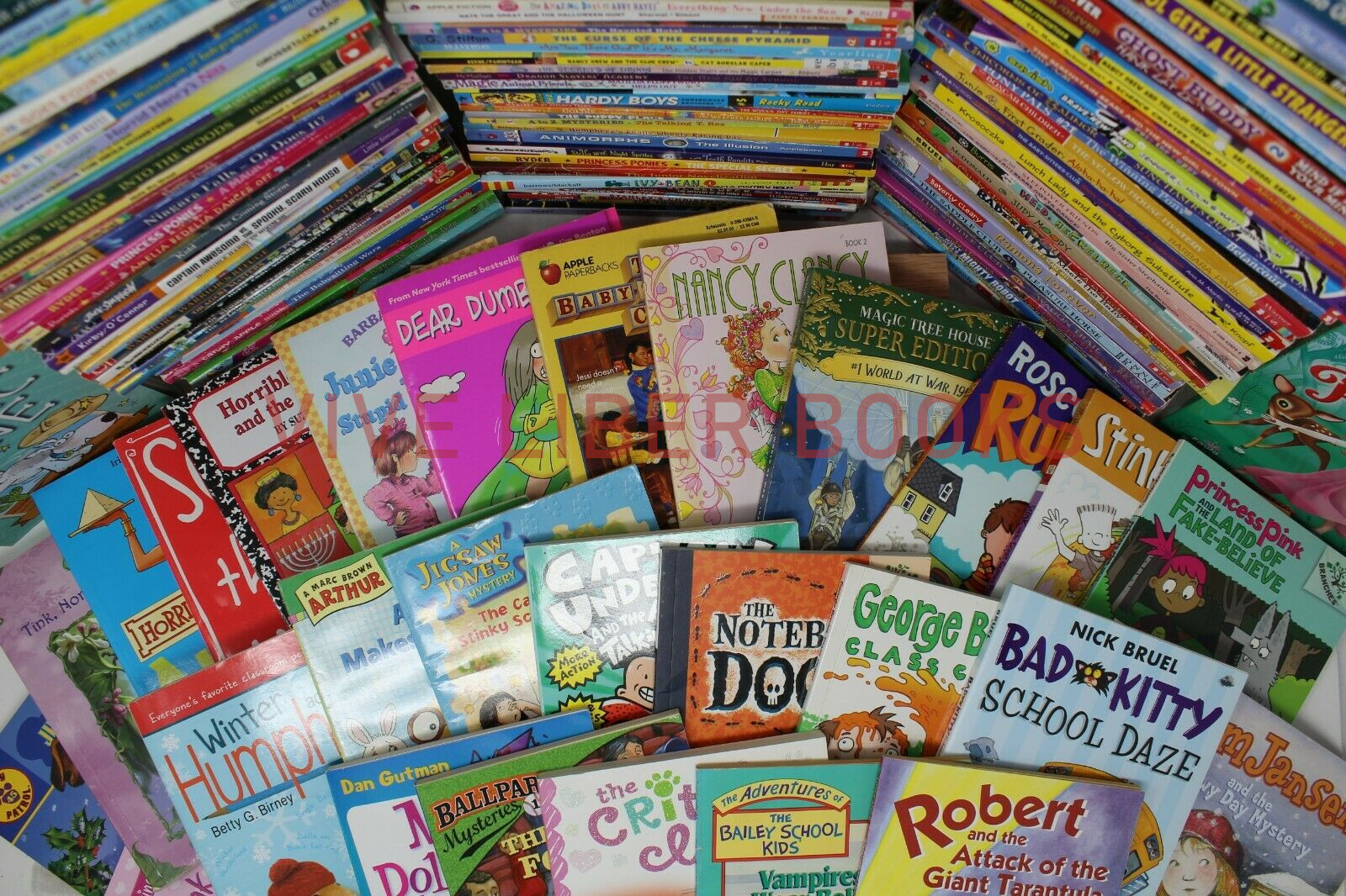 Bulk/Huge Lot of 50 of Children's Kids Chapter Books  - Random - 