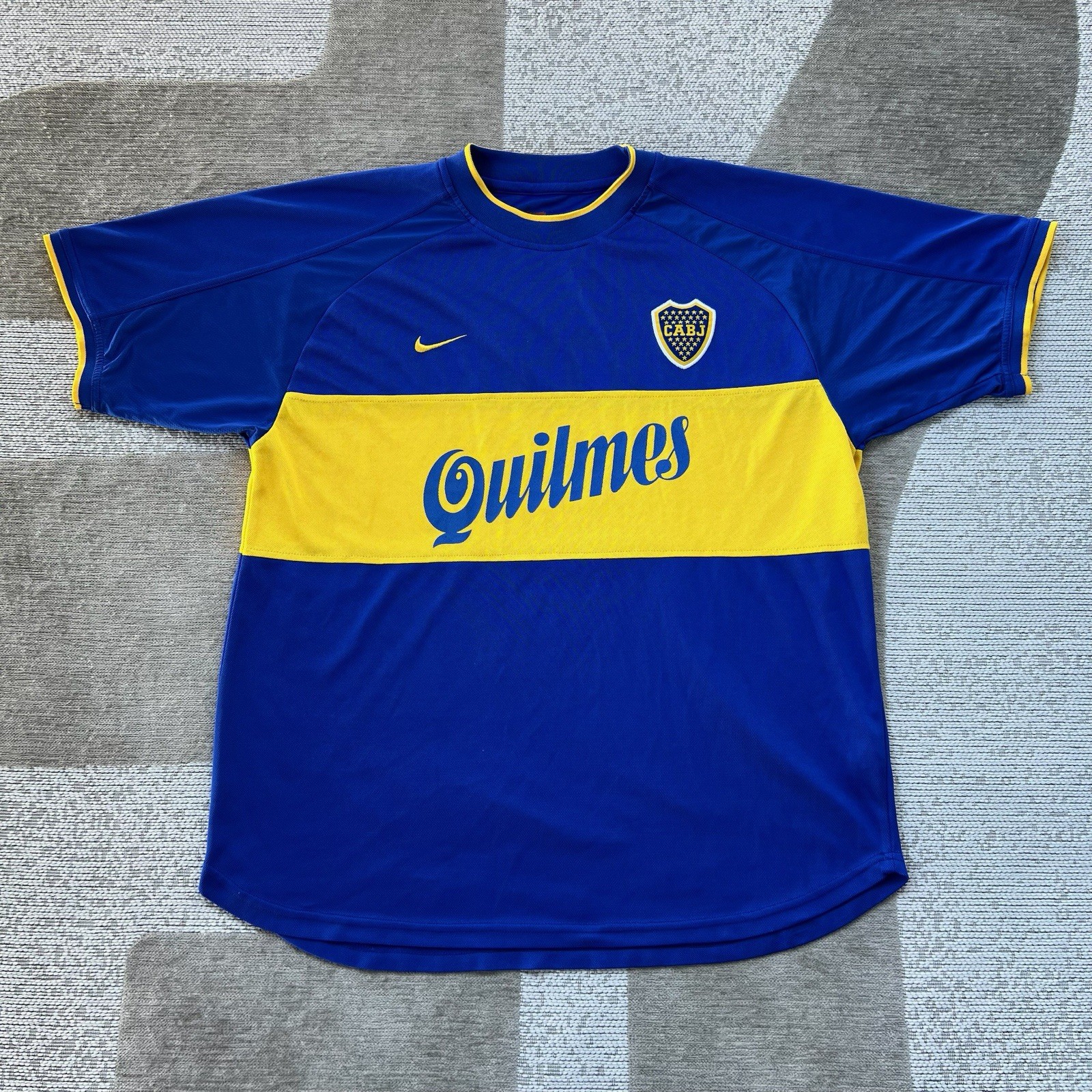 Boca Juniors Argentina Nike Vintage Jersey Shirt 2000 Home Mens L Soccer Y2K Boca Juniors Argentina Nike Vintage Jersey Shirt 2000 Home Mens L Soccer Y2K