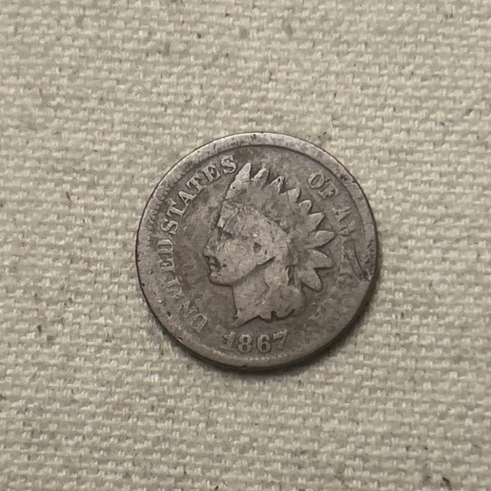 1867 Indian Cent in Good/Very Good Semi Key date #JM-D 1867 Indian Cent in Good/Very Good Semi Key date #JM-D